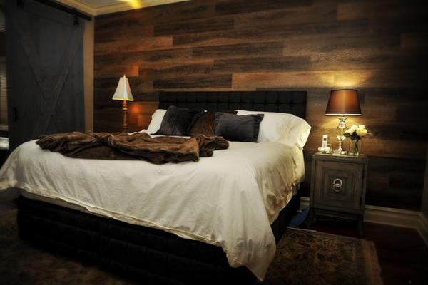 Wandpanelen hout sublimatie - slaapkamer